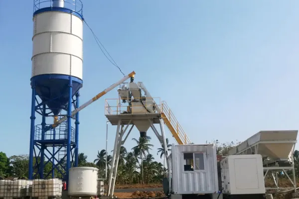 HZS25 concrete mixing plant