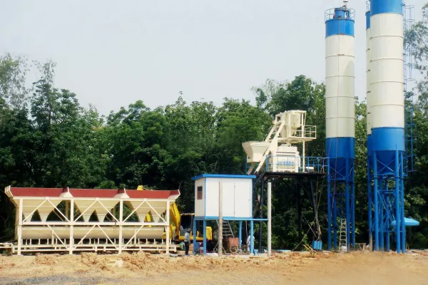 Zenaide HZS50 concrete mixing plant successfully installed in Indonesia