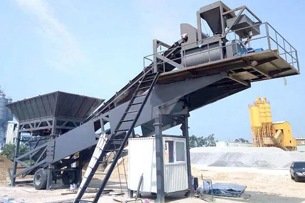 Delivery of 25m³/hour Mobile Concrete Batching Plant to a Brazilian company