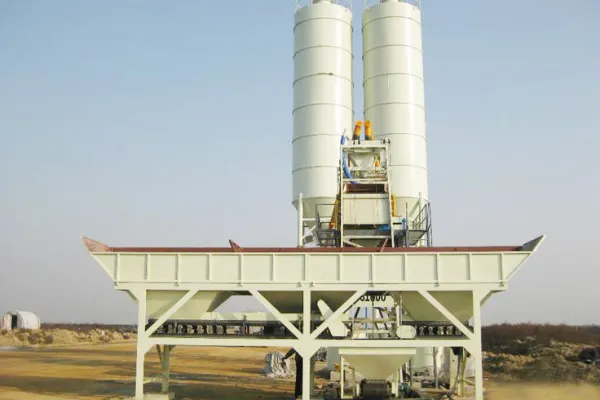 Compact concrete batching plant in Muscat, Oman