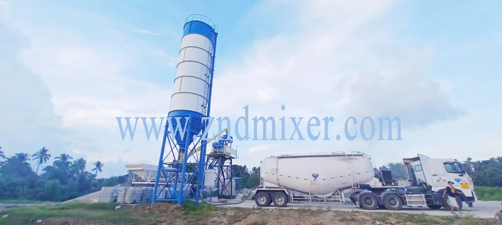 Zenaide Concrete Mixer    HZS35 CONCRETE PLANT