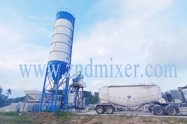 HZS35 Concrete Batching Plant has been installed in the Philippines